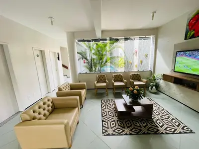 Uma televisão e/ou sistema de entretenimento em Hotel Poyares
