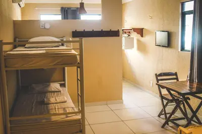 A cozinha ou kitchenette de Maré Praia Hotel