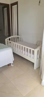 Uma cama ou camas num quarto em Villa 06 - Taiba Beach Resort - TBR
