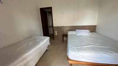 Uma cama ou camas num quarto em Villa 06 - Taiba Beach Resort - TBR