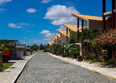O edifício onde o apartamento está situado