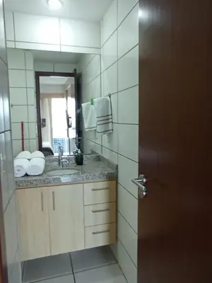 Uma casa de banho em LIV INN Apartamento na Beira-Mar Fortaleza