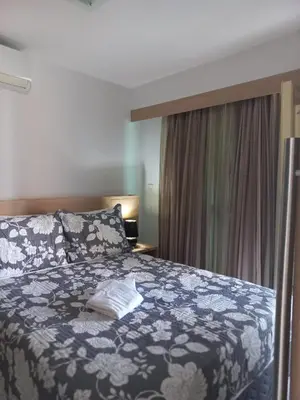 Uma cama ou camas num quarto em LIV INN Apartamento na Beira-Mar Fortaleza