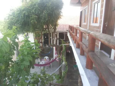 Uma varanda ou terraço em Brisa da Serra Pousada EM SOBRAL-CE