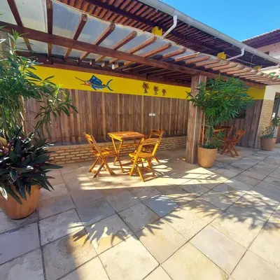 Um pátio ou outra área exterior em Pousada Chalet La Pink