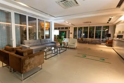 Uma área de estar em Ecco Hotel Fortaleza