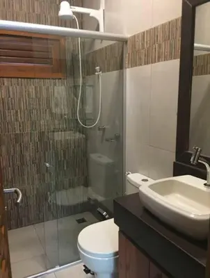 Uma casa de banho em Apartamento no centro da vila de Jericoacoara