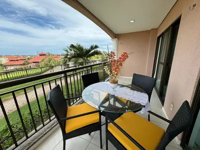 Uma varanda ou terraço em Apto. Beverlly Hills, Próx. Beach Park