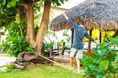 Os clientes hospedados em Windtown Beach Hotel