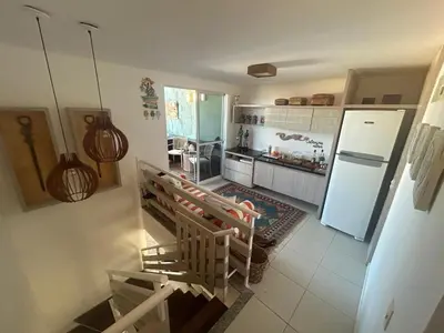 A cozinha ou kitchenette de COBERTURA DUPLEX, 5 qtos, jacuzzi, vista mar, piscinas - terra maris