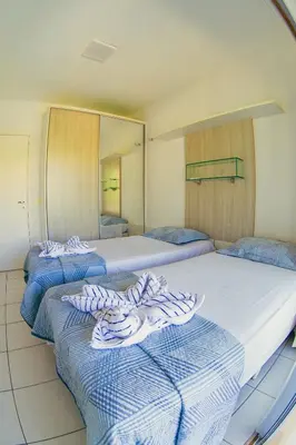 A planta de Beach Living Vista Mar - 3 Quartos - Pé na Areia