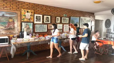 Os clientes hospedados em Pousada do Sol