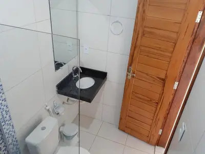 Uma casa de banho em Barcelona Beach Residence