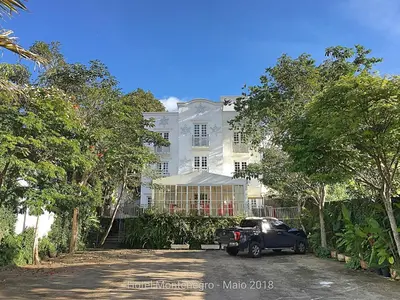 O edifício onde o hotel está situado