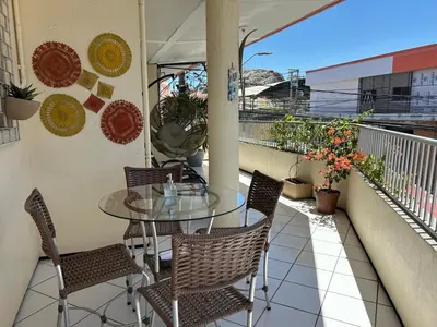 Uma varanda ou terraço em Hotel Monólitos