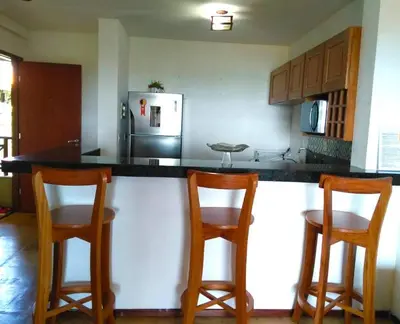 A cozinha ou kitchenette de Wind Villa Cumbuco - Apartamento