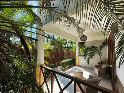 Uma varanda ou terraço em Pousada Oasis Paracuru