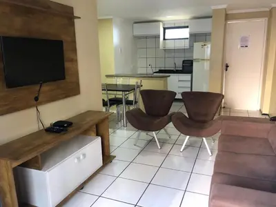 A cozinha ou kitchenette de Porto de Iracema Residence CBT