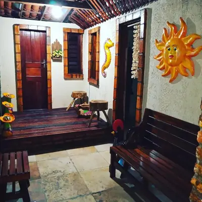 A planta de Pousada Recanto das Fontes