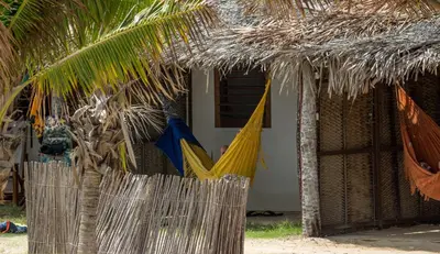 Um jardim no exterior de Pousada Villa Aloha