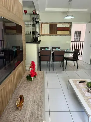 A cozinha ou kitchenette de Apartamento Completo no Beach Living Porto das Dunas - Apto Luxo