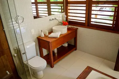 Uma casa de banho em Refúgios Parajuru