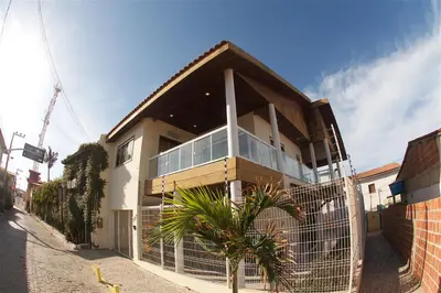 O edifício onde a casa de férias está situado