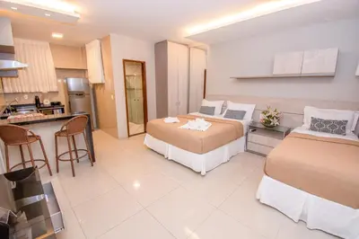Uma cama ou camas num quarto em Residencial BoaVida