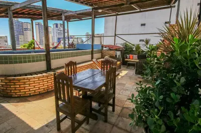 Uma varanda ou terraço em Residencial BoaVida