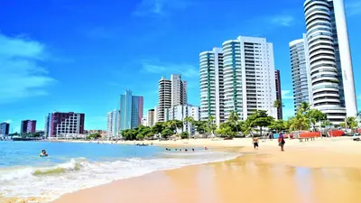 Uma praia em ou perto do hotel
