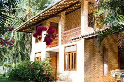 O edifício onde a casa de férias está situado