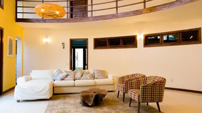 Uma área de estar em Refúgios Parajuru - Villa Cacau