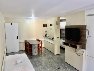 A cozinha ou kitchenette de Atlantico Flat