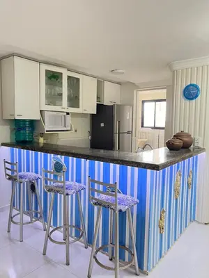 A cozinha ou kitchenette de Aquaville Resorts Vista Piscina