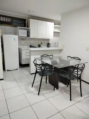A cozinha ou kitchenette de Ocean Atlantic Praia de Iracema