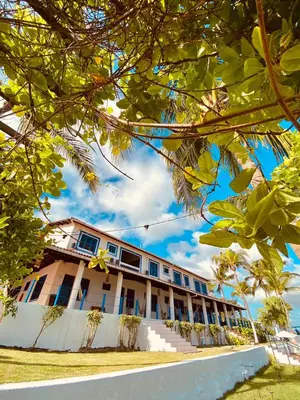 O edifício onde a casa de hóspedes está situado