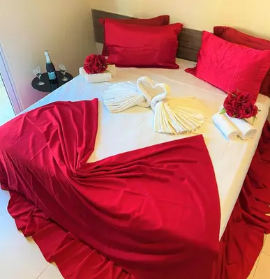 Uma cama ou camas num quarto em Angra Praia Hotel