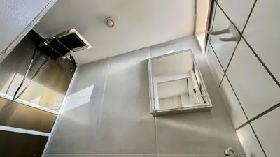 Uma casa de banho em Apartamento Praia de Iracema com vista mar