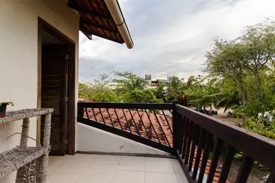 Uma varanda ou terraço em Casa Bia