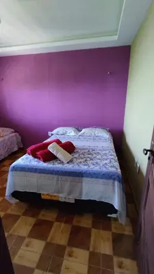 Uma cama ou camas num quarto em Casa Bella vista