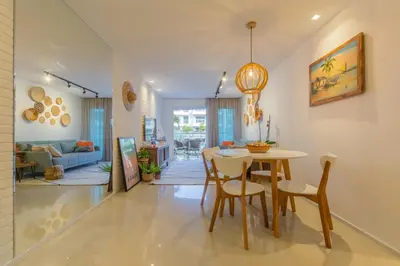 Uma área de estar em Solarium Residence