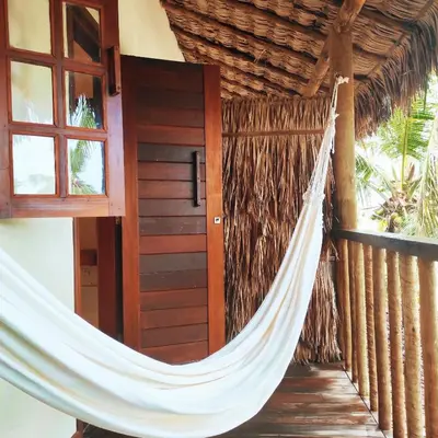 Uma varanda ou terraço em Pousada Tropical Brasil Jeri