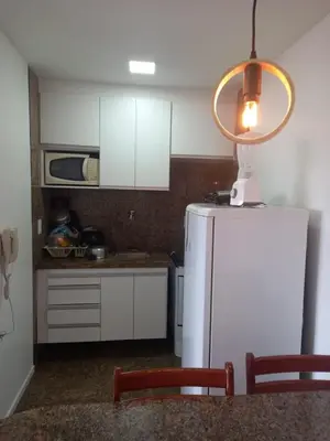 A cozinha ou kitchenette de Hotel Flat Atlântico