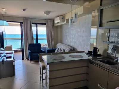 A cozinha ou kitchenette de Apartamento de Luxo Landscape Beira Mar Platinum
