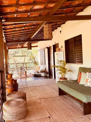 Uma área de estar em Villa Valencia