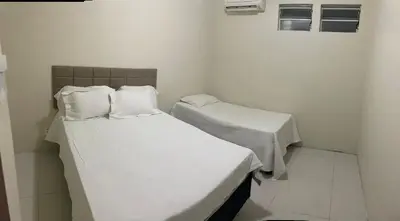 Uma cama ou camas num quarto em Apartamento Fortaleza - Beira Mar - Mucuripe