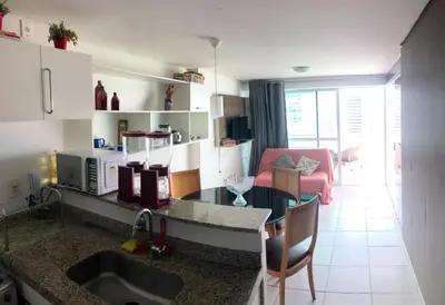 A cozinha ou kitchenette de Localização PRIVILEGIADA Beach Class Iracema