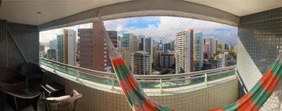 Uma vista geral de Fortaleza ou a vista da cidade a partir do apartamento