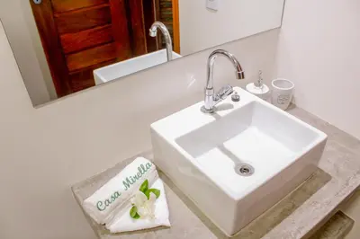 Uma casa de banho em Casa Mirella Jeri
