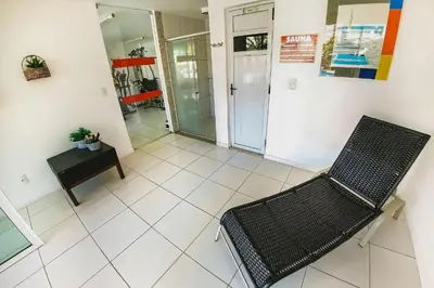 Uma área de estar em Palm Beach | Porto das Dunas - CE